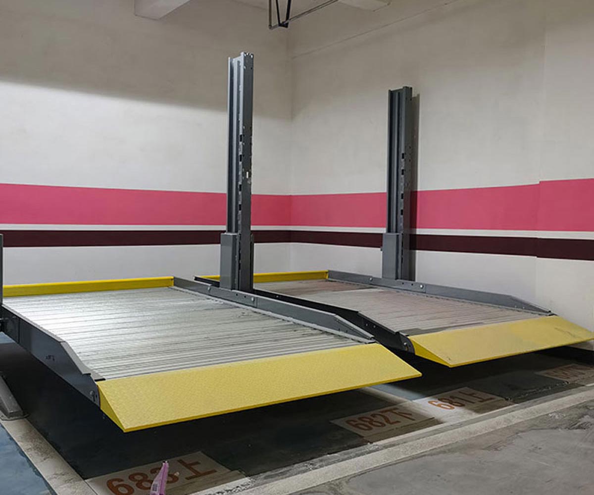冕寧2層簡易升降停車設備租賃