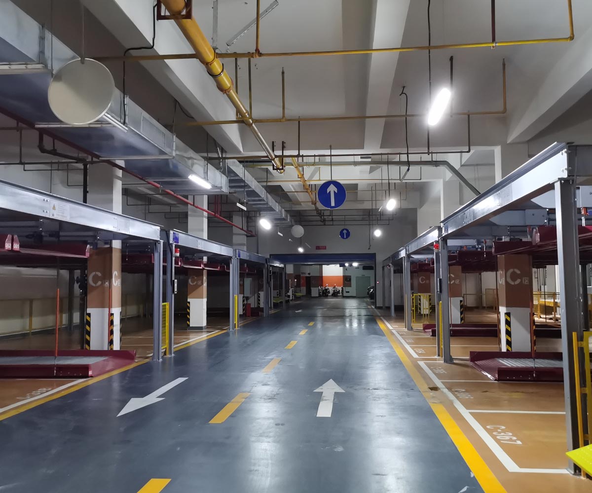 西區2層簡易升降立體車庫停車設備